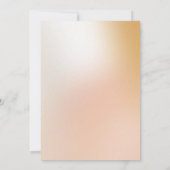 Ombre minimalist Wedding Kaart (Achterkant)