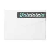 Ombre Mint Falalalala Bold Script Modern Holiday (Achterkant)