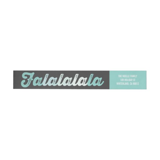 Ombre Mint Falalalala Bold Script Modern Holiday (Individueel)