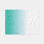 OMBRE MINT FLEECE BLANKET DEKEN (Voorkant (Horizontaal))