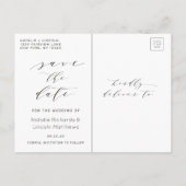 Ombre Mint Green Frosted Gold Folie Bewaar de datu Aankondigingskaart (Achterkant)