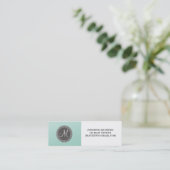Ombre Mint Green Mini Visitekaartje (Staand voorkant)