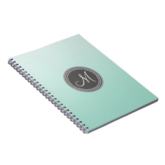 Ombre Mint Green Notitieboek (Rechterzijde)