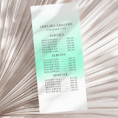 Ombre Mint Waterverf Minimalist Rack Kaart