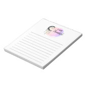 *~* Ombre Moon Boho Gratitude List I AM THANKFUL Notitieblok (Linkerzijde)