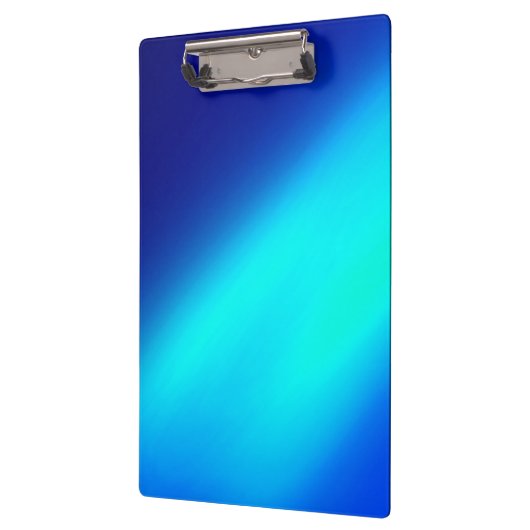 Ombre Moonlight Double Stripe blauw turquoise Klembord (Links)