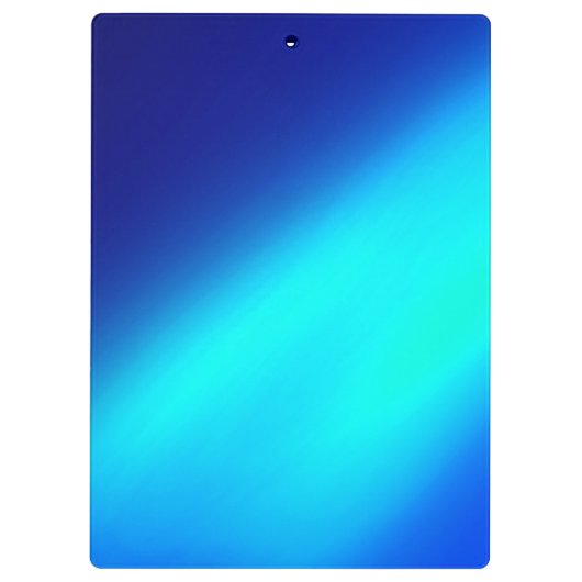 Ombre Moonlight Double Stripe blauw turquoise Klembord (Achterkant)