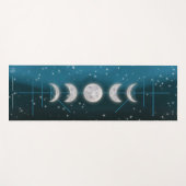 Ombre moons star Yoga instructeur studio leraar Yogamat (Voorkant (horizontaal))