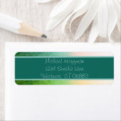 Ombre Multi Blauwgroen Return Address Label (Insitu)