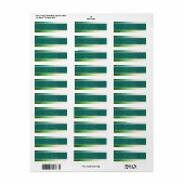 Ombre Multi Blauwgroen Return Address Label (Full Sheet)
