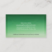 Ombre Networking Visitekaartjes in donkergroen (Achterkant)