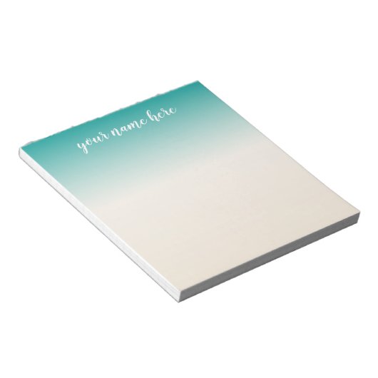 Ombre Notitieblok Gepersonaliseerd (Schuin)