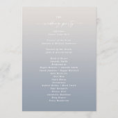 Ombre Off-White & Blue Wedding Ceremony Program Programmakaart