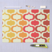 Ombre Ogee-patroon in Sinaasappel, mandarijn en ro Tissuepapier (Craft)