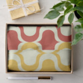 Ombre Ogee-patroon in Sinaasappel, mandarijn en ro Tissuepapier (Geschenk)