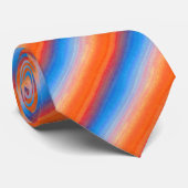 Ombre Oranje Blue Sunset Stropdas (Opgerold)