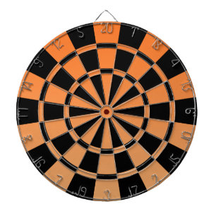 Ombre Oranje en Black Dartbord