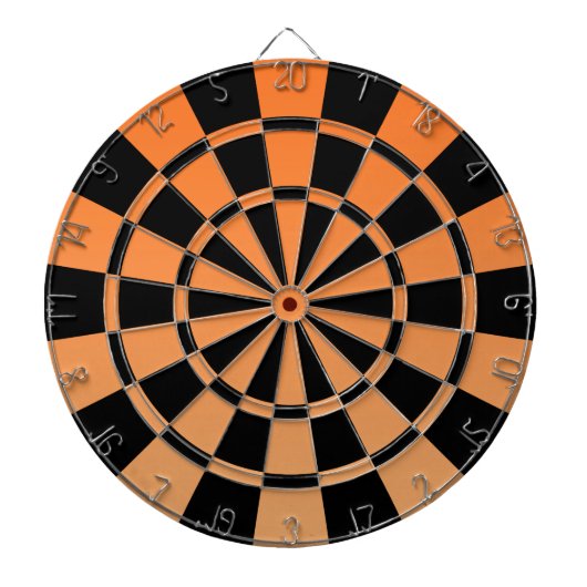 Ombre Oranje en Black Dartbord (Voorkant)