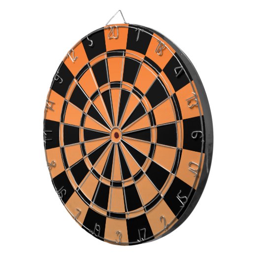 Ombre Oranje en Black Dartbord (Voorkant Rechts)