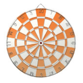 Ombre Oranje en White Dartbord (Voorkant)