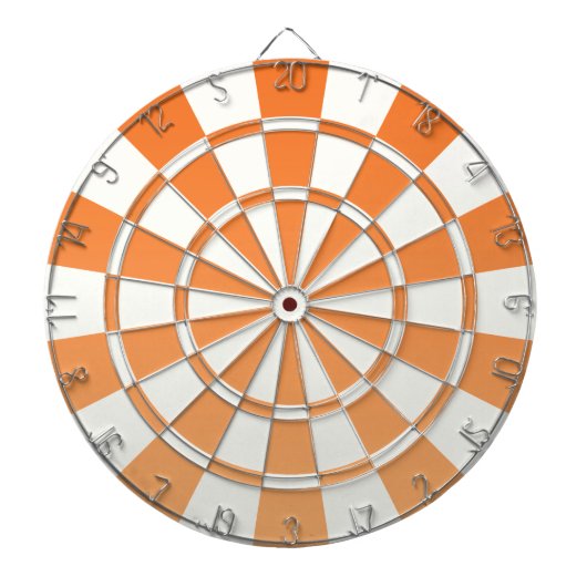 Ombre Oranje en White Dartbord (Voorkant)