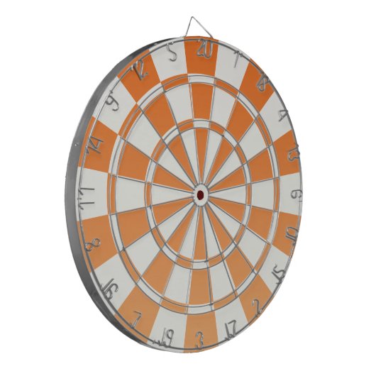 Ombre Oranje en White Dartbord (Voorkant Links)