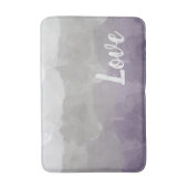 Ombre Paars en Gray Love Graceful Gradient Badmat (Voorkant Verticaal)