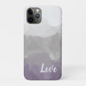 Ombre Paars en Gray Love Graceful Gradient Case-Mate iPhone Case (Achterkant)
