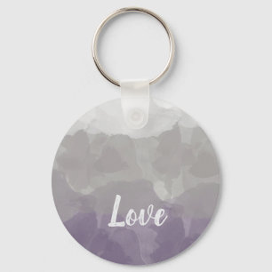 Ombre Paars en Gray Love Graceful Gradient Sleutelhanger