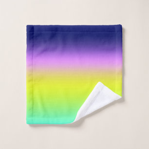 Ombre paars gele lente zomerkleuren bad handdoek