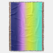 Ombre paars gele lente zomerkleuren deken (Voorkant Verticaal)