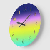 Ombre paars gele lente zomerkleuren grote klok (Hoek)