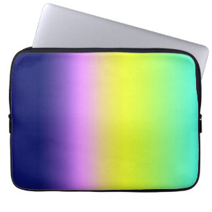 Ombre paars gele lente zomerkleuren laptop sleeve