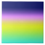 Ombre paars gele lente zomerkleuren tegeltje<br><div class="desc">Ombre paarse gele lente zomerkleuren rechts neon fluorescerende gradiënt regenboog</div>