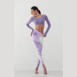 Ombre Paarse Curve | Yoga-Leggings Leggings<br><div class="desc">Ervaar de harmonie van paarse en witte golven terwijl ze op een elegante manier samenstromen op deze yoga-leggings,  die de kalmerende essentie van de natuur belichamen.</div>