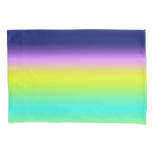 Ombre paarse gele lentzomerkleuren kussensloop