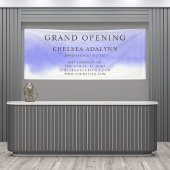 Ombre Paarse Waterverf Minimalistische Bedrijfscan Spandoek