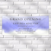 Ombre Paarse Waterverf Minimalistische Bedrijfscan Spandoek