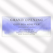 Ombre Paarse Waterverf Minimalistische Bedrijfscan Spandoek