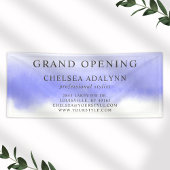 Ombre Paarse Waterverf Minimalistische Bedrijfscan Spandoek