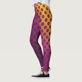 Ombre Passion Fruit Polka Dots Gold Fraasbesry Leggings (Links)