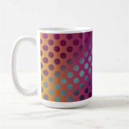 Ombre Passion Fruit Polka Dots Maroon Geel Blauwgr Koffiemok