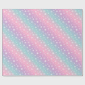 Ombre pasta gradiënt Snowflake kerstFeestdagen Cadeaupapier (Vlak)