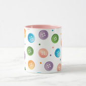 Ombre Pastel Buttonnen & Stippen Mok (Midden)