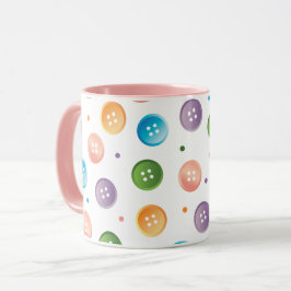 Ombre Pastel Buttonnen & Stippen Mok
