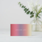 Ombre Pastel Contemporary Minimalist Afsprakenkaartje (Staand voorkant)