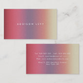 Ombre Pastel Contemporary Minimalist Afsprakenkaartje (Voorkant / Achterkant)