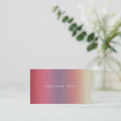 Ombre Pastel Contemporary Minimalist Afsprakenkaartje (Staand voorkant)