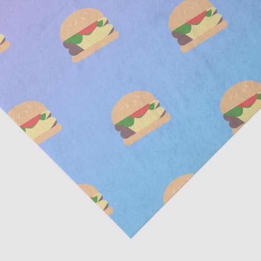 Ombre Pastel Hamburger Tissuepapier (Detail)