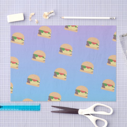 Ombre Pastel Hamburger Tissuepapier (Craft)
